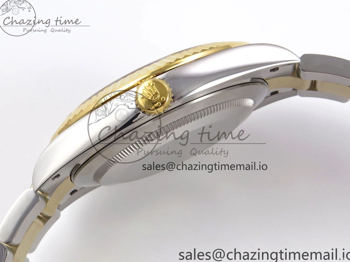 MiroTime 1229 DateJust 41 126333 EWEF Best Edition YG Diamonds Dial on SS YG Oyster Bracelet A Minimalist 973